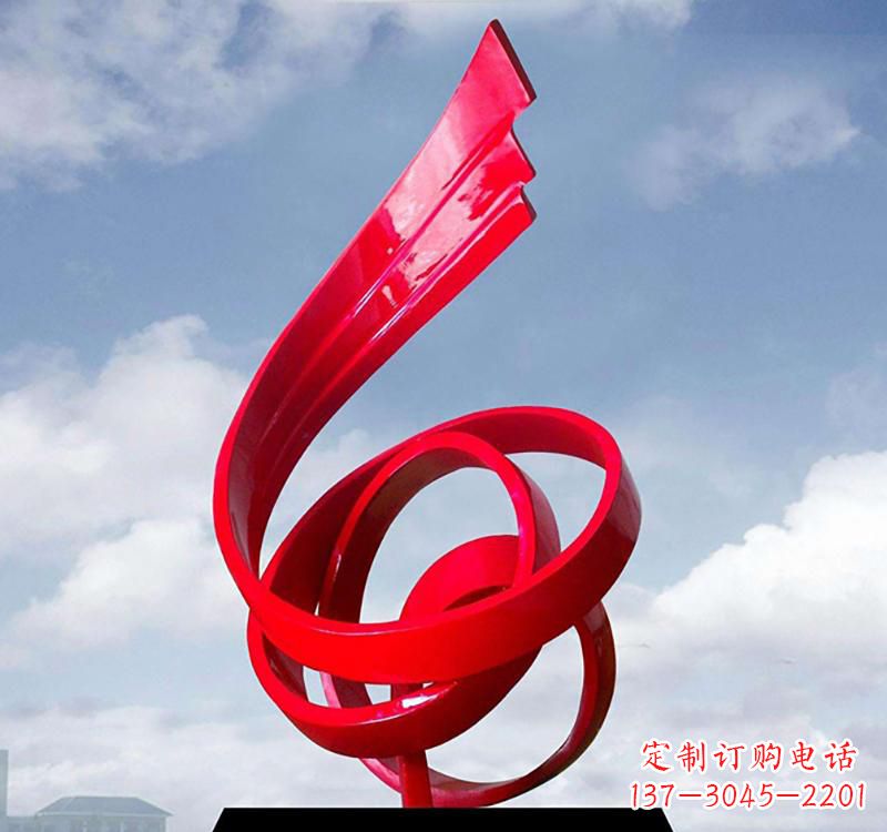 日照美丽的飘带雕塑——城市的精灵