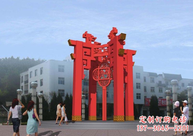 日照不锈钢灯笼雕塑——点亮城市美景