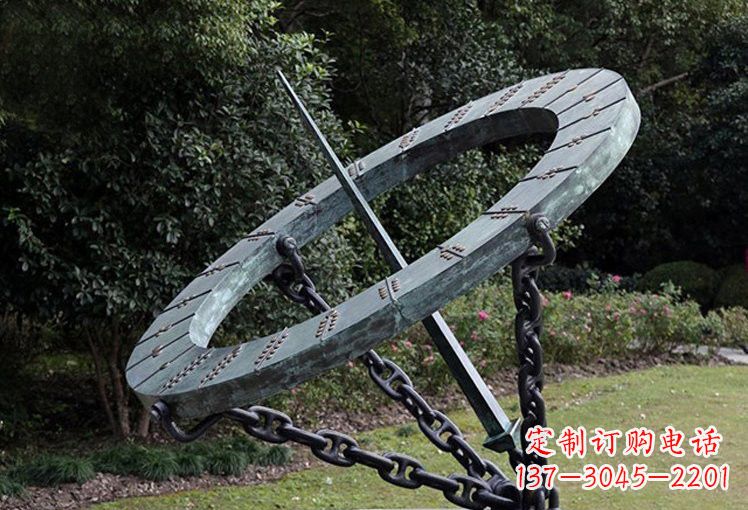 日照不锈钢日晷雕塑精致的艺术符号