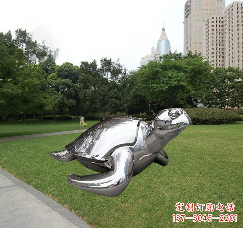 日照不锈钢海龟雕塑传承海洋文化的象征