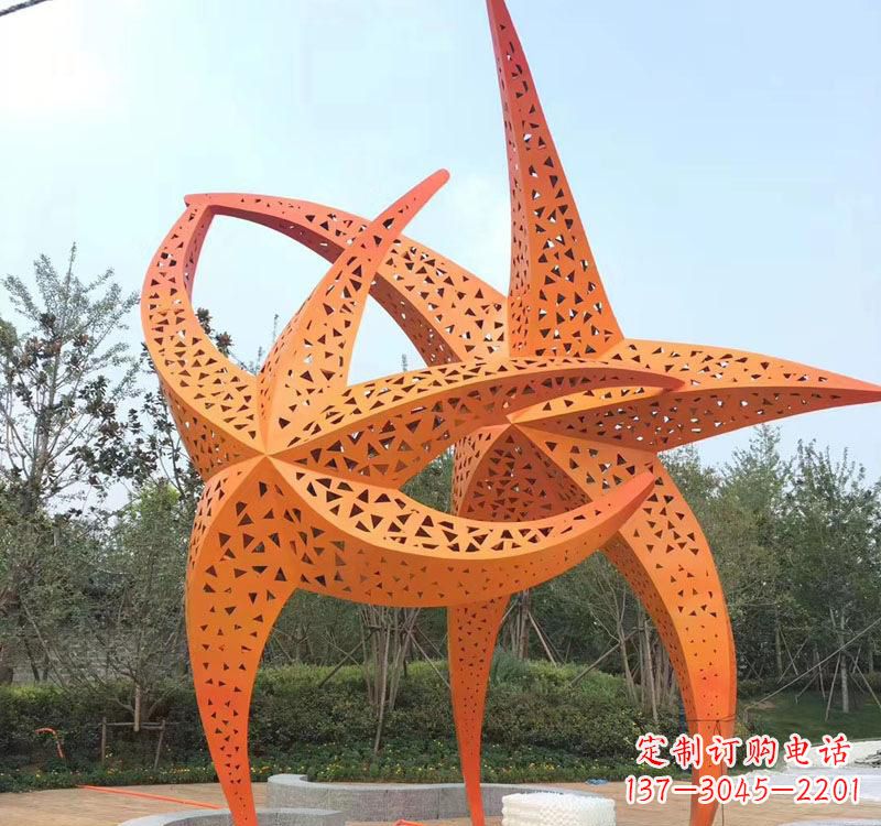 日照不锈钢海星海洋动物雕塑——美丽的海洋艺术
