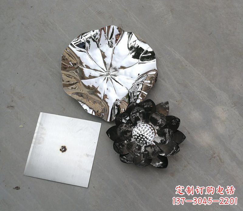 日照不锈钢荷叶雕塑传承传统文化