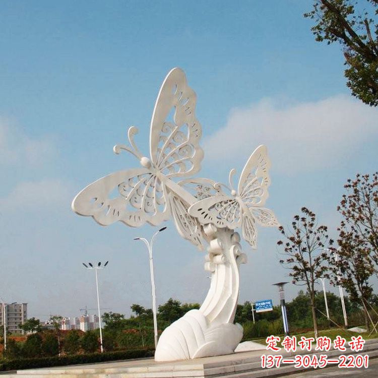 日照不锈钢蝴蝶雕塑——美丽传递自然之美