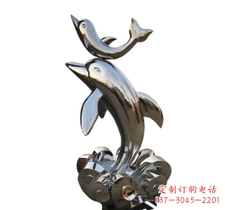 日照海豚雕塑艺术与自然的完美结合