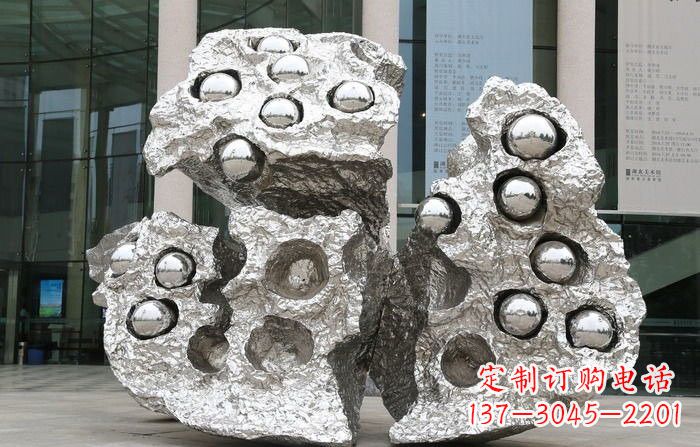 日照不锈钢莲蓬雕塑——传承古老文化的艺术瑰宝