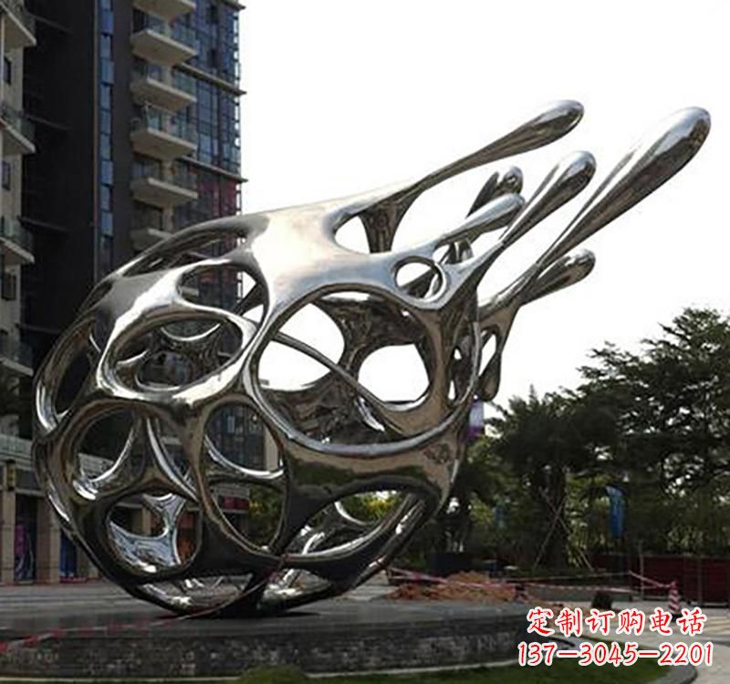 日照不锈钢镜面火龙果雕塑精致的艺术瑰宝