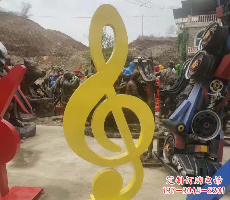 日照不锈钢音符雕塑美丽而持久的艺术