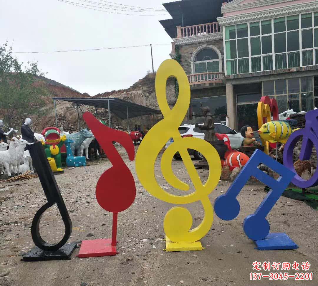 日照不锈钢烤漆音符雕塑