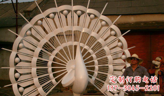 日照不锈钢孔雀开屏雕塑