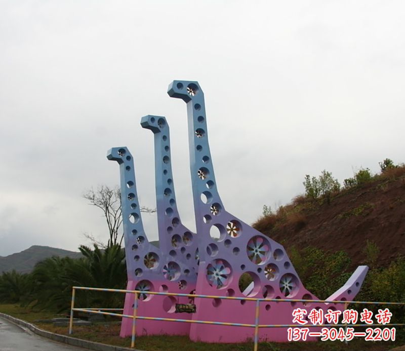 日照不锈钢恐龙雕塑精致的古代艺术