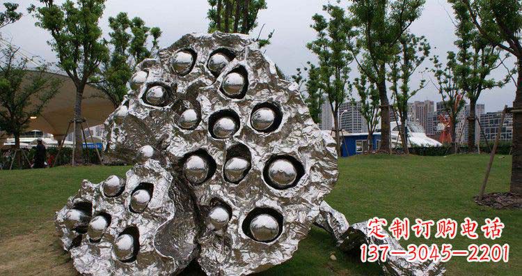 日照不锈钢莲蓬精美雕塑铸就华丽景观