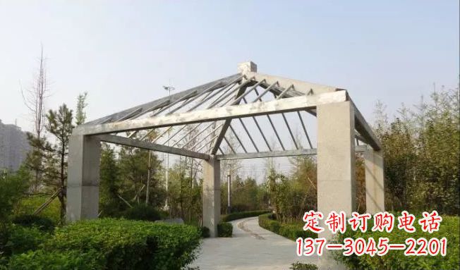 日照不锈钢凉亭雕塑点缀公园景观