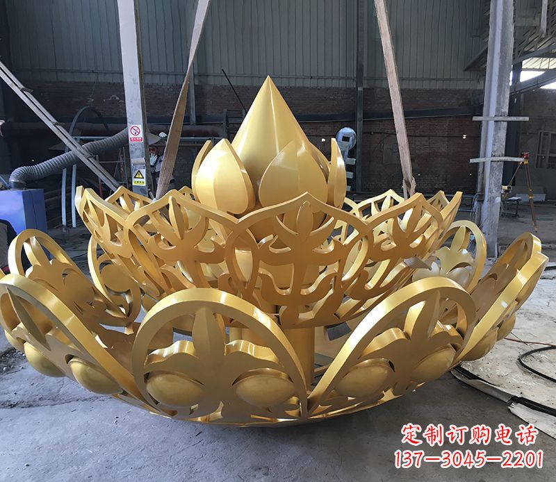日照不锈钢莲花雕塑精美绝伦