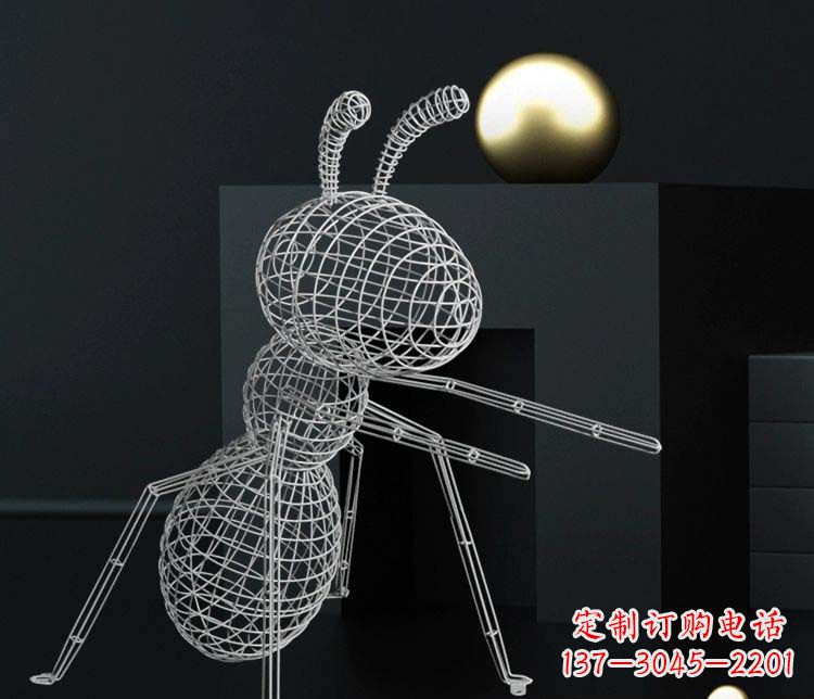 日照不锈钢镂空蚂蚁雕塑艺术与科技的结合