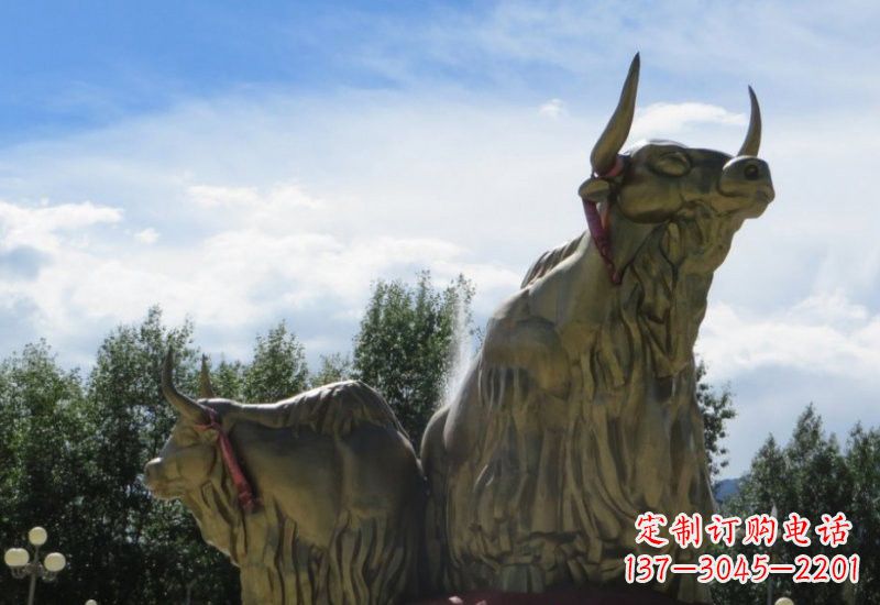日照不锈钢牦牛雕塑一种传统文化的精美传承