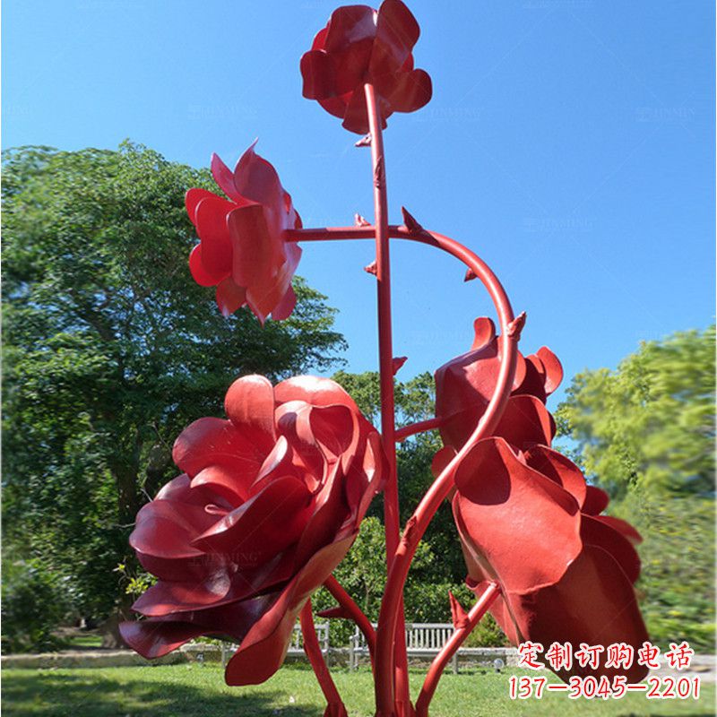 日照玫瑰雕塑艺术的精美表达