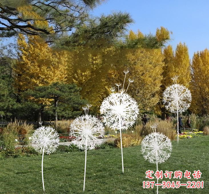 日照不锈钢蒲公英景观雕塑艺术与美的完美结合