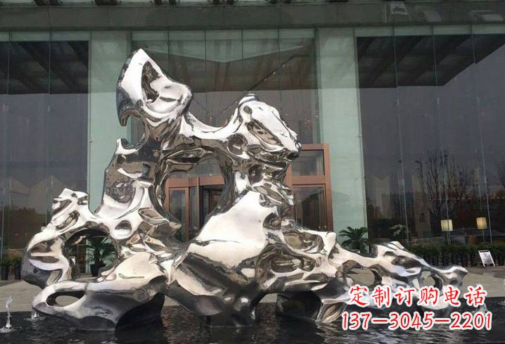 日照精美太湖石雕塑,不锈钢企业的杰作