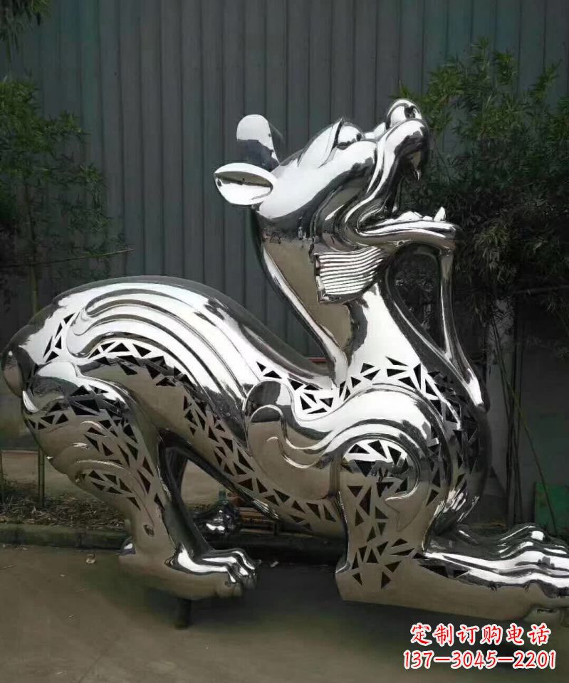 日照不锈钢麒麟象征着祥和与美好