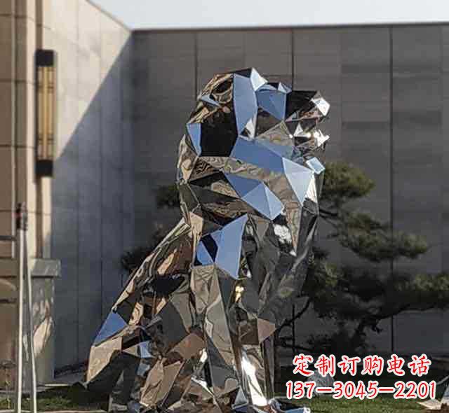 日照不锈钢狮子雕塑象征力量与美丽