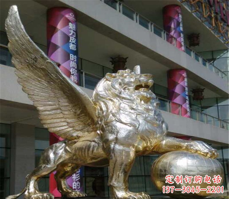 日照不锈钢狮子雕塑象征力量与美
