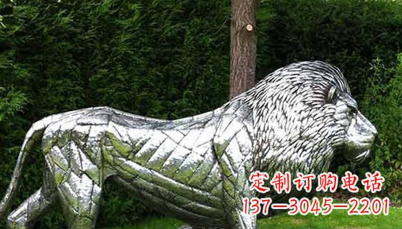 日照不锈钢狮子雕塑拥有经典古典风格