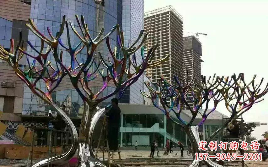 日照不锈钢树枝景观雕塑