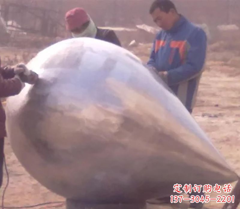日照不锈钢水滴雕塑精致美丽的艺术品