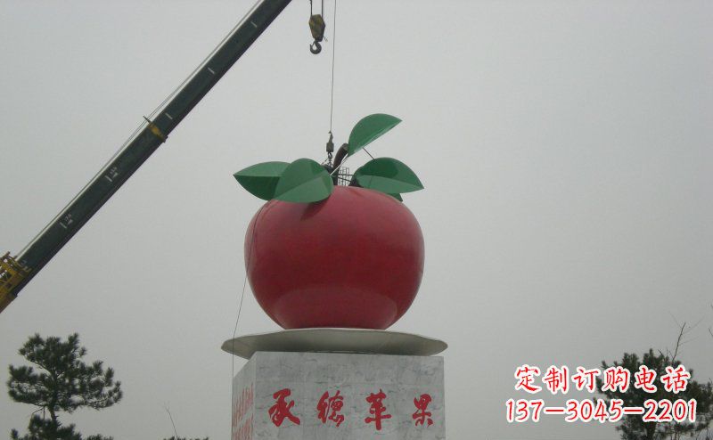 日照不锈钢苹果雕塑艺术与美学的完美结合
