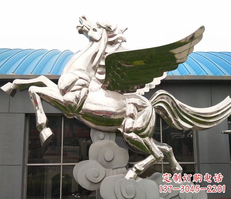 日照不锈钢踏云飞马——给城市带来动感与灵气