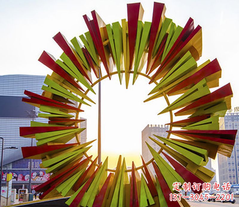 日照绚烂太阳,精美不锈钢太阳花雕塑