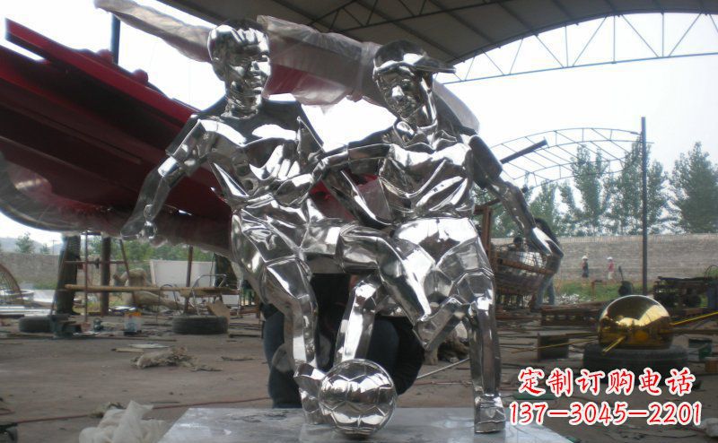 日照不锈钢足球雕塑