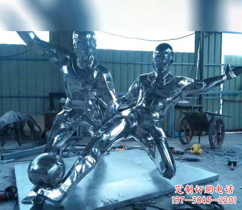 日照不锈钢足球雕塑精美的足球景观