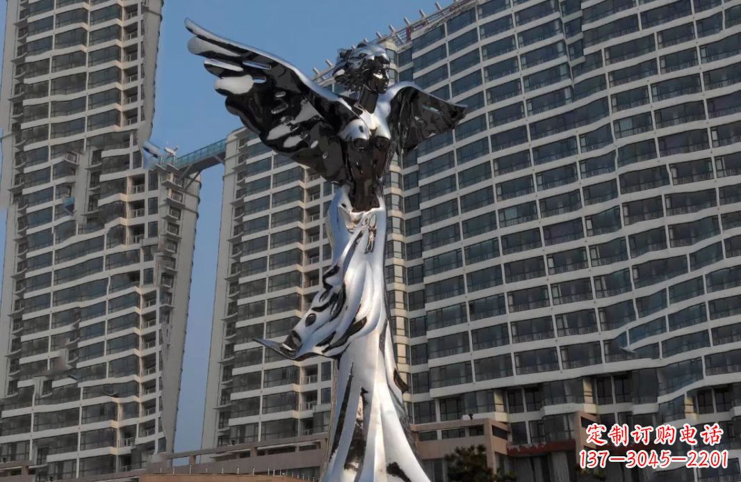 日照不锈钢天使灿烂的城市景观