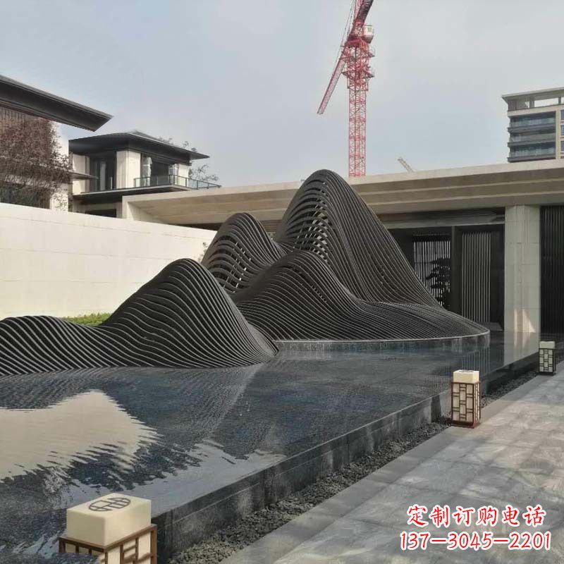 日照不锈钢铁艺假山艺术性的美化