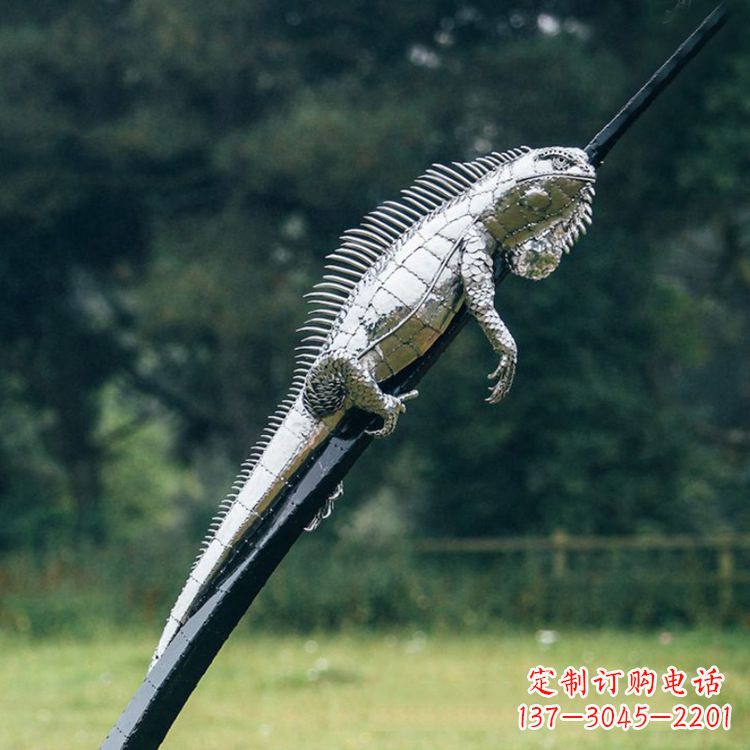 日照不锈钢蜥蜴雕塑艺术的精美体现