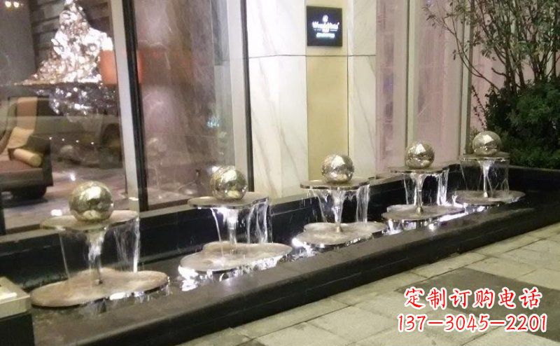 日照不锈钢小喷泉雕塑美丽之灵