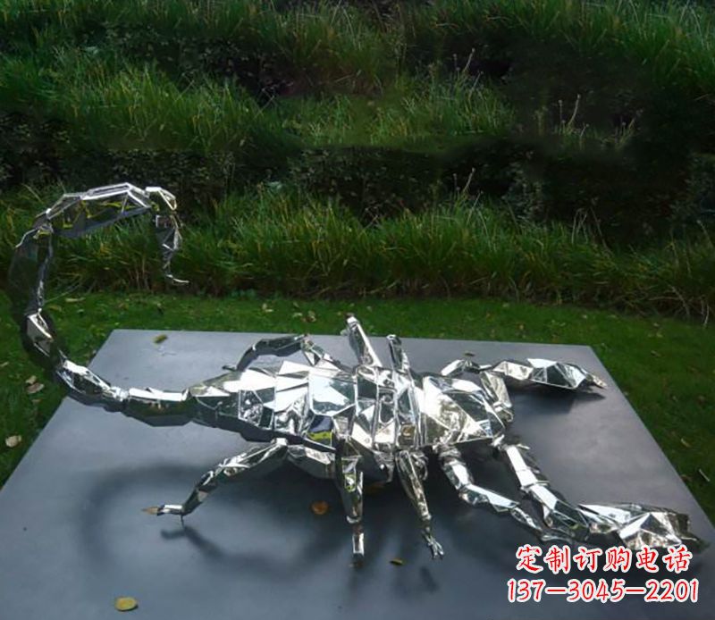 日照不锈钢蝎子雕塑精致且充满魅力