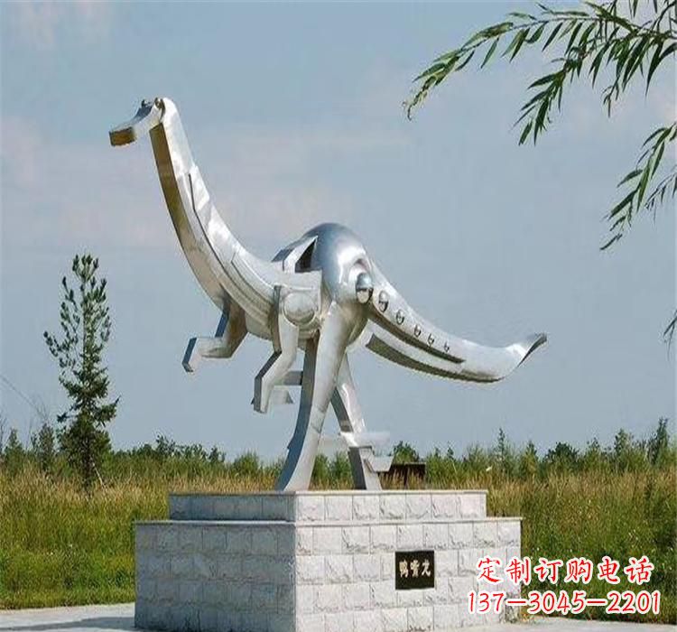 日照不锈钢鸭嘴龙雕塑传承独特艺术魅力