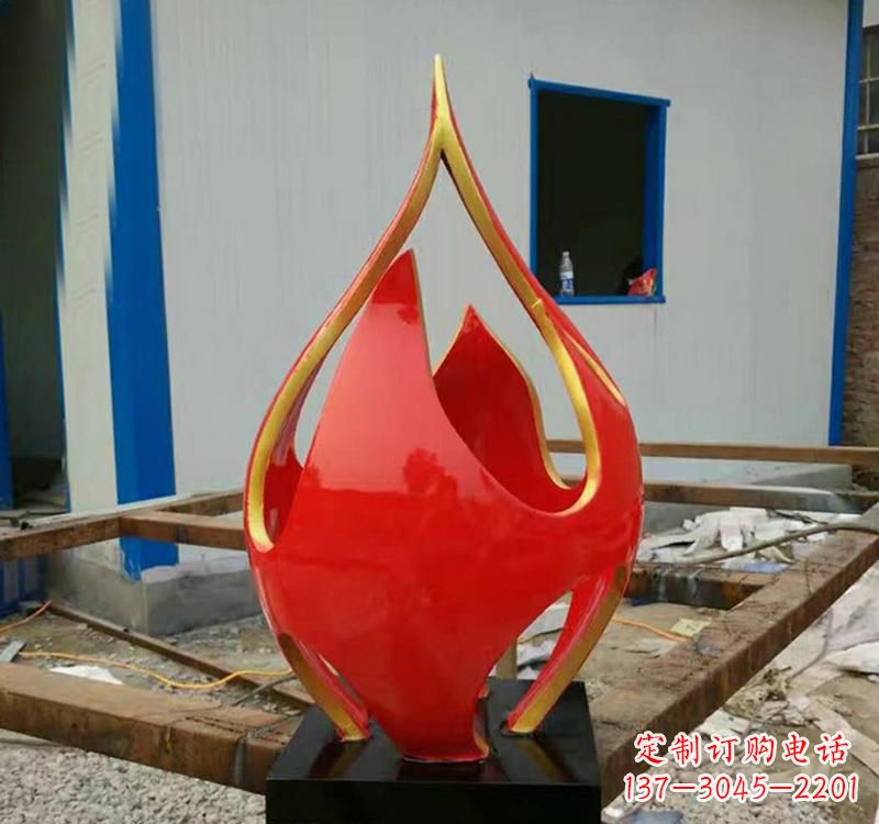 日照不锈钢艺术景观火龙果雕塑