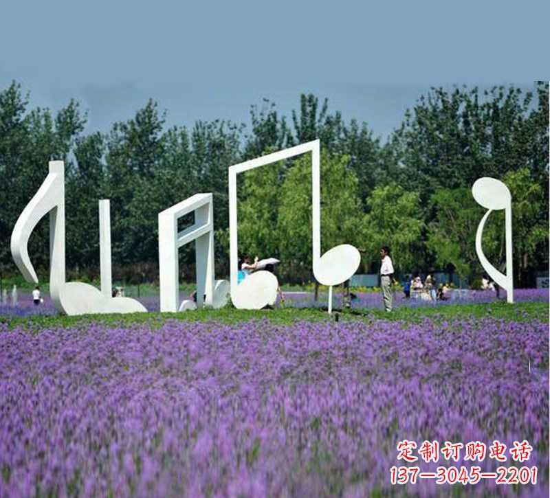 日照不锈钢音符雕塑音乐与艺术的完美结合
