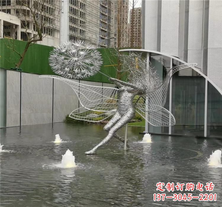 日照美丽的不锈钢蒲公英雕塑
