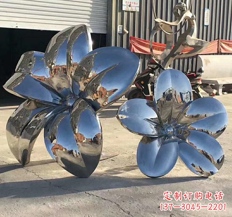 日照不锈钢荷花雕塑美丽又耐用