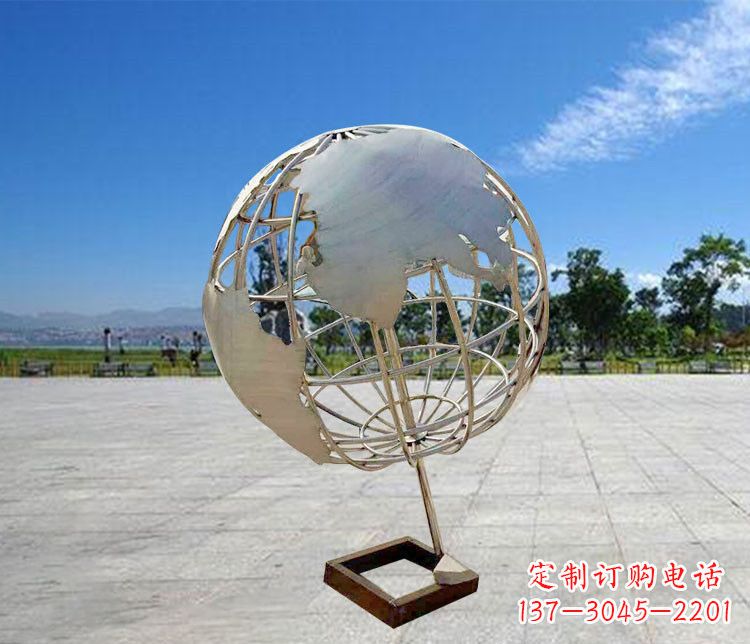 日照神奇的不锈钢地球仪雕塑