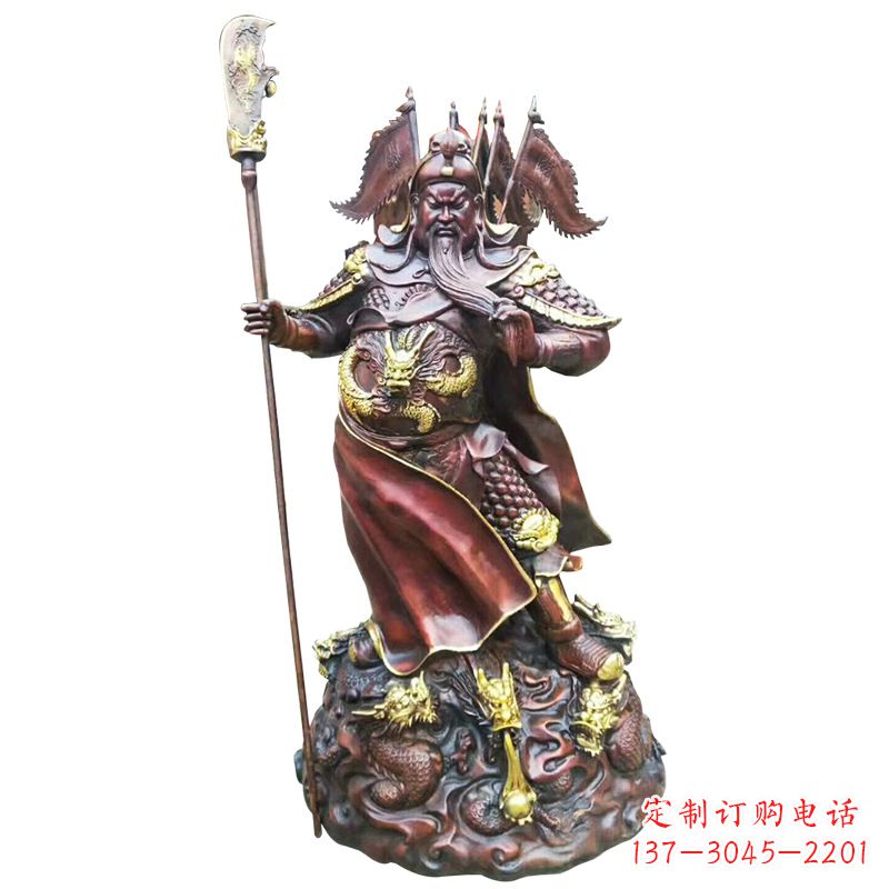 日照铸造工艺精美的关公像