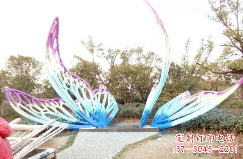 日照彩色不锈钢蝴蝶雕塑