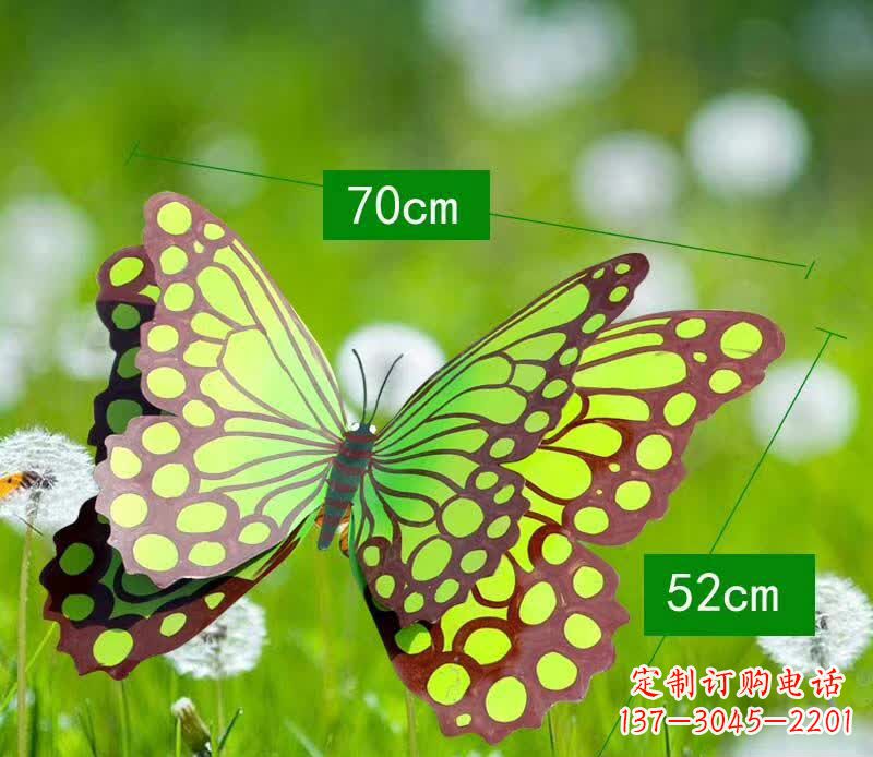 日照不锈钢蝴蝶雕塑彩色园林的精灵