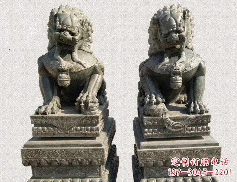日照狮子雕塑象征王者风范