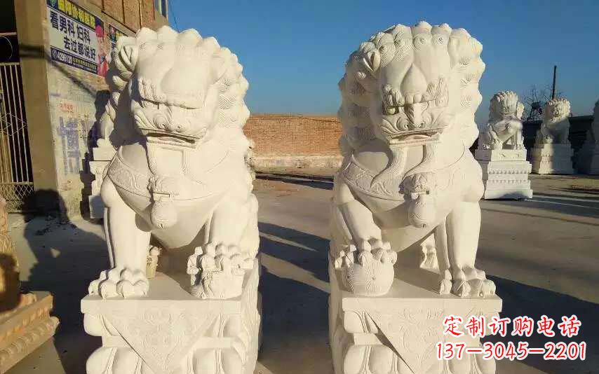 日照狮子雕塑象征力量与智慧