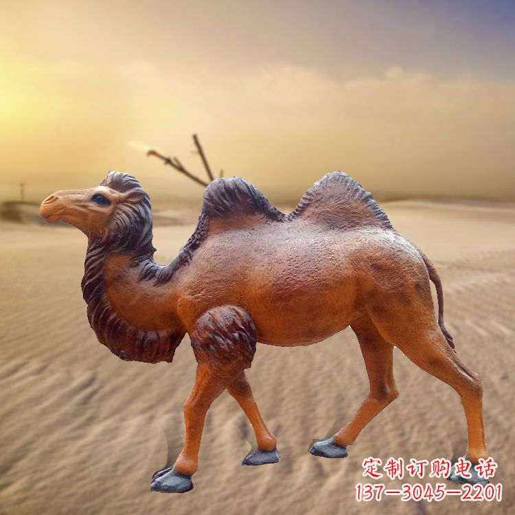 日照仿古茶马古道骆驼雕塑的精美绝伦